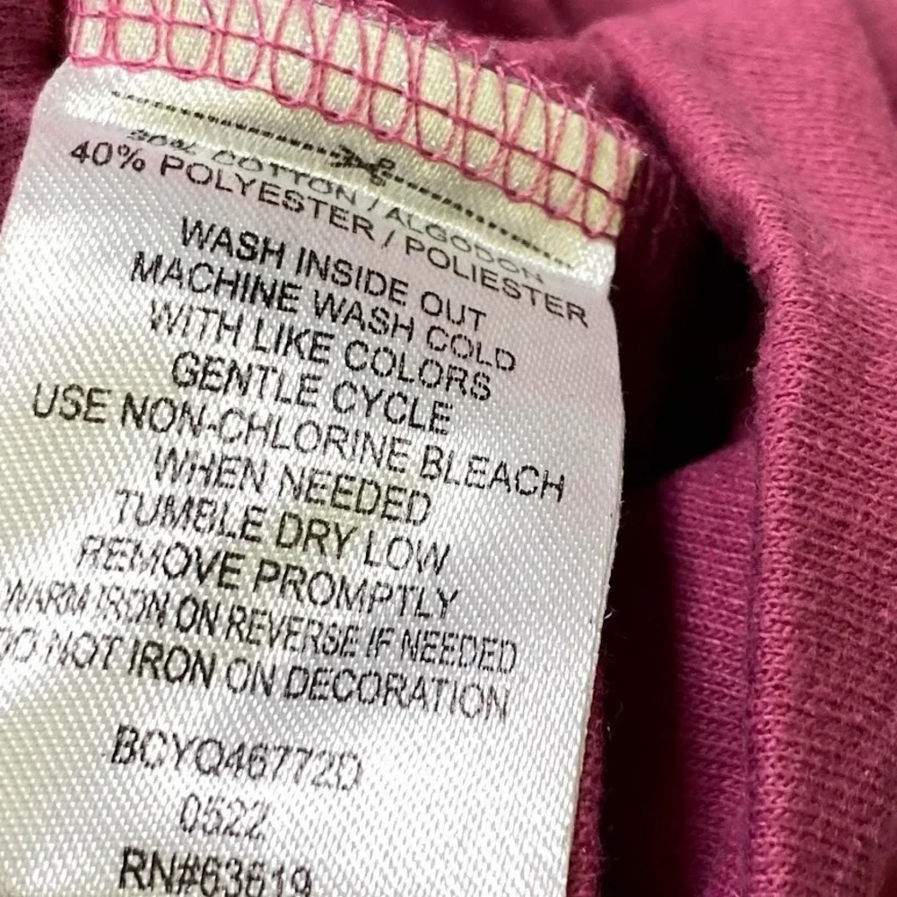 BEBE‎ Sport Sherpa Lined Hoodie Full Zip Sweater Girls Youth Pink Size M 8/10